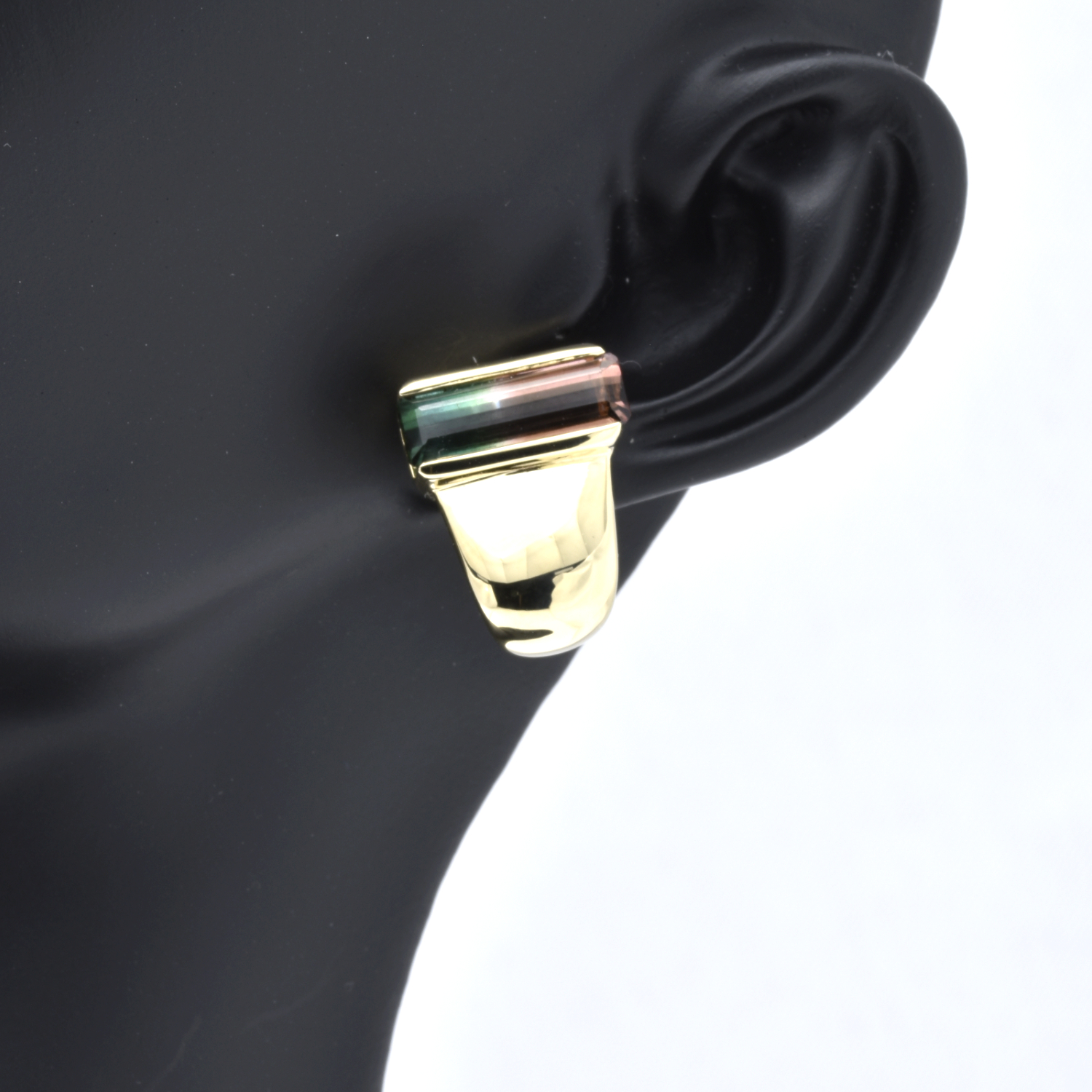 Ohrstecker mit Bicolor-Turmalin
