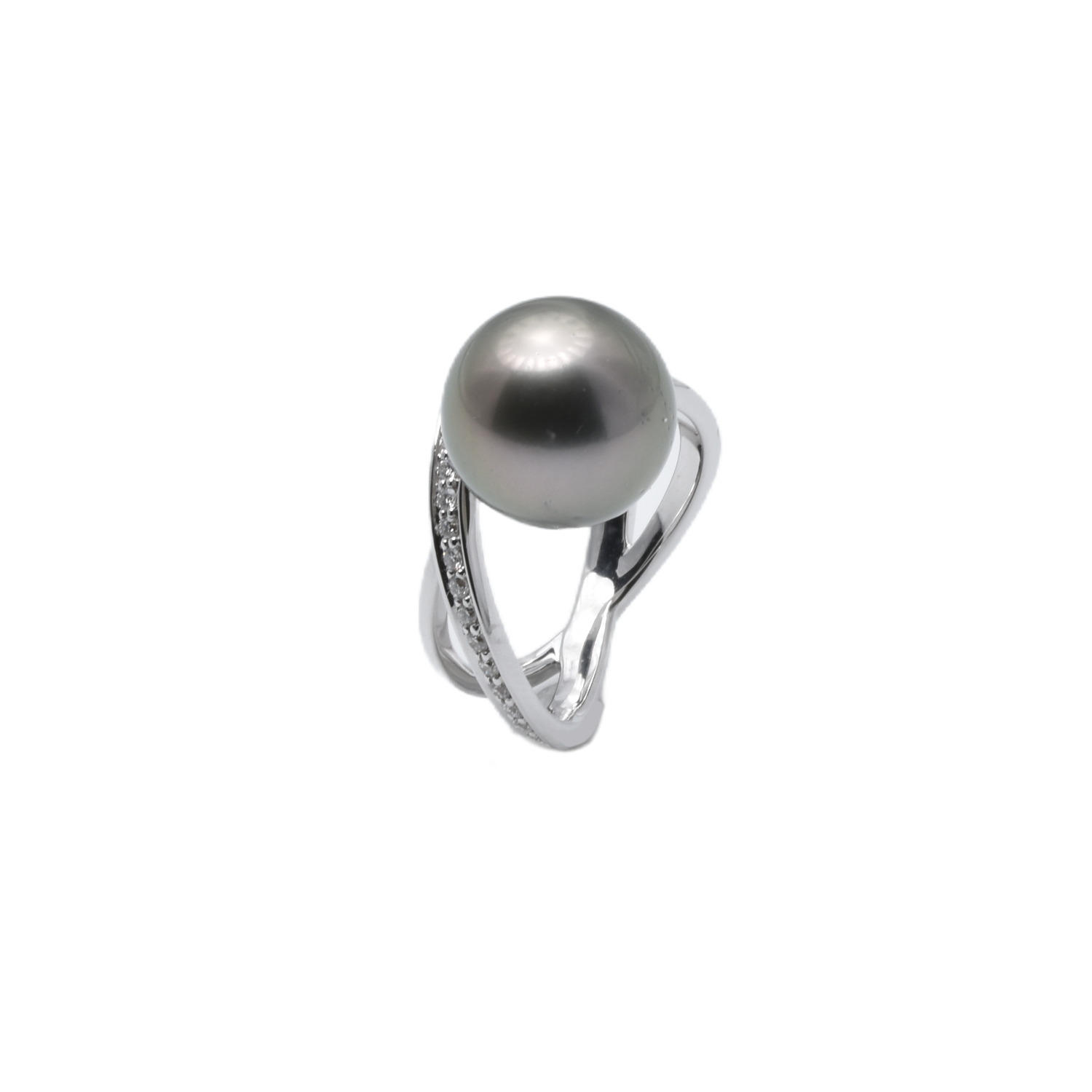 Doppelring mit Perle