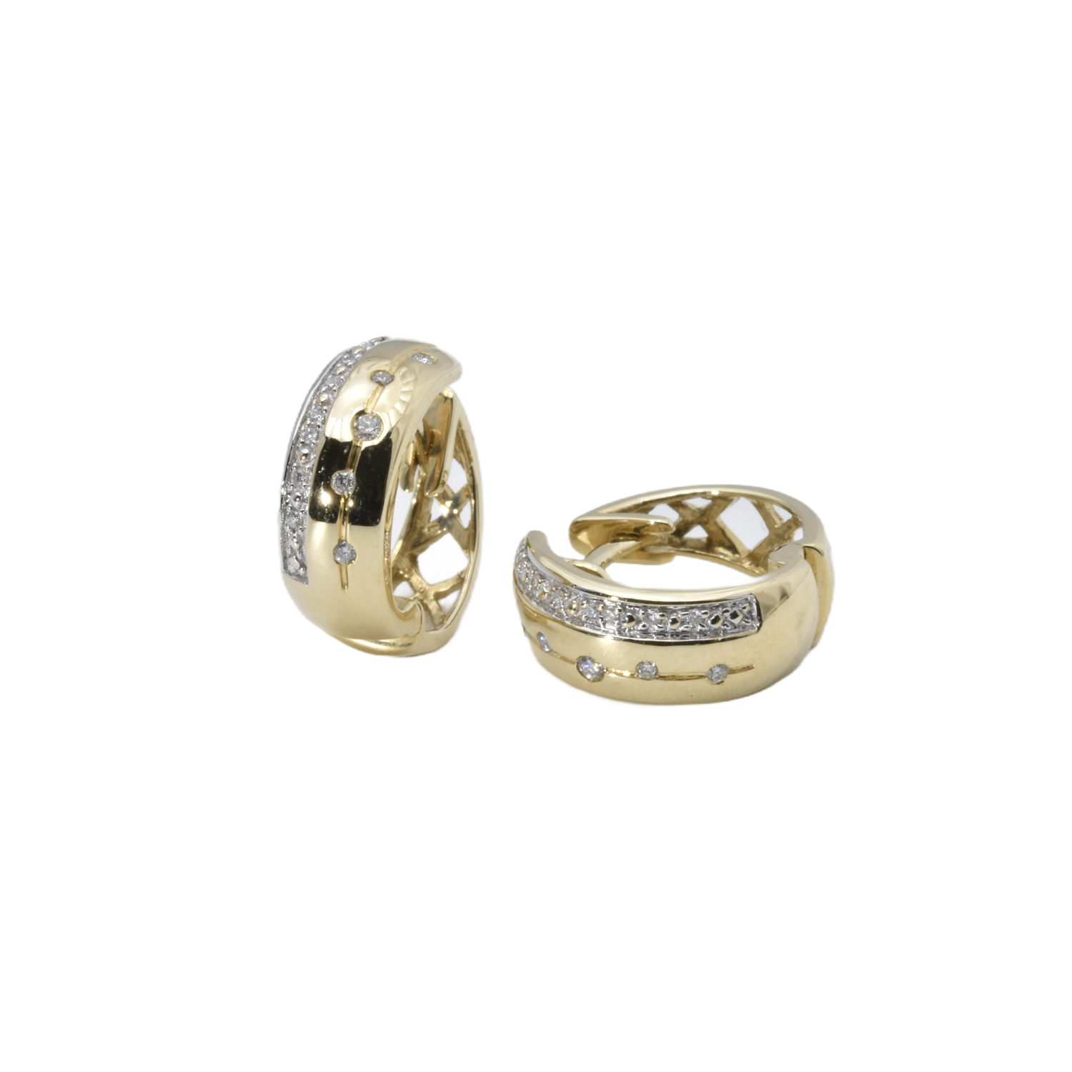Creolen mit Diamanten