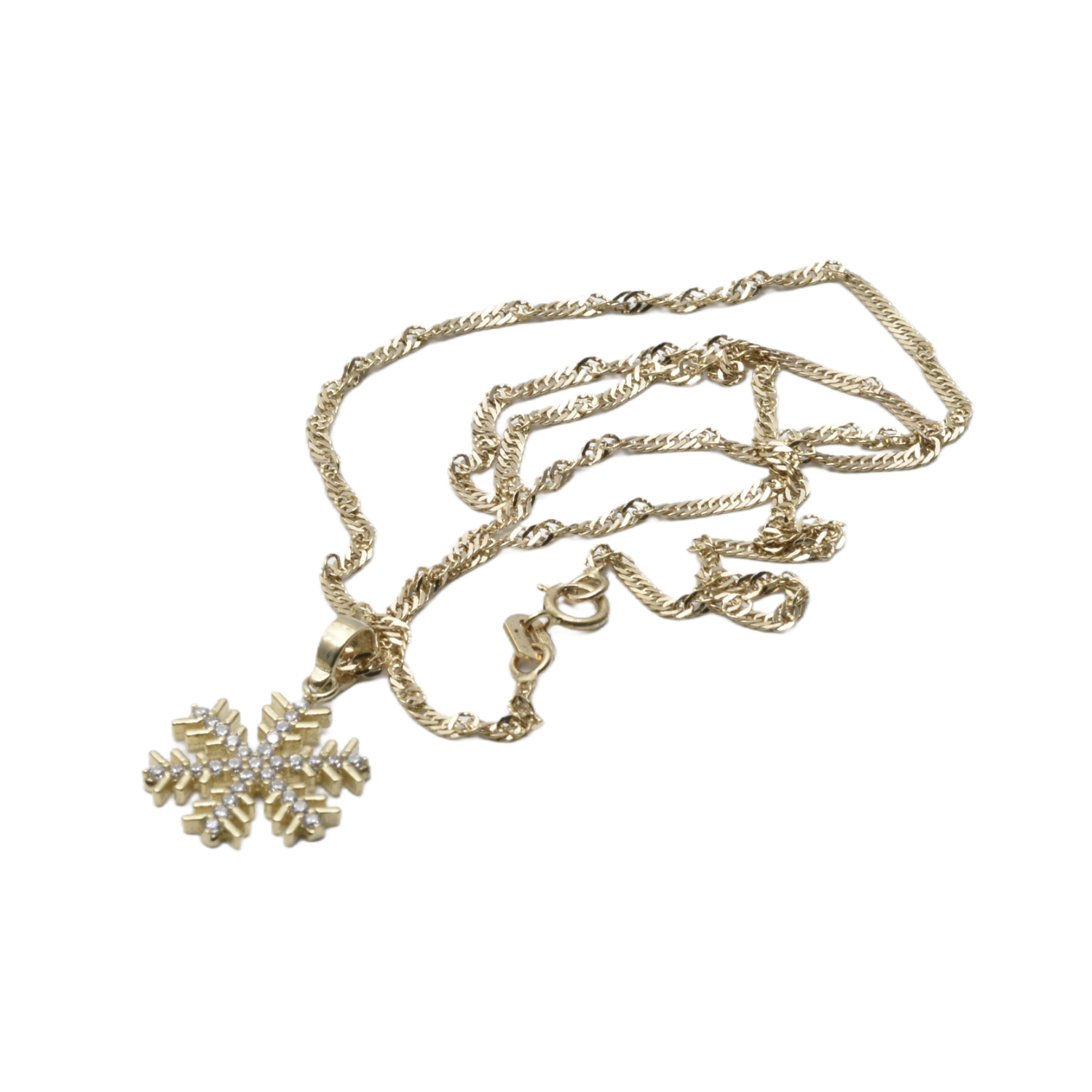 Kette mit Anhänger Schneeflocke