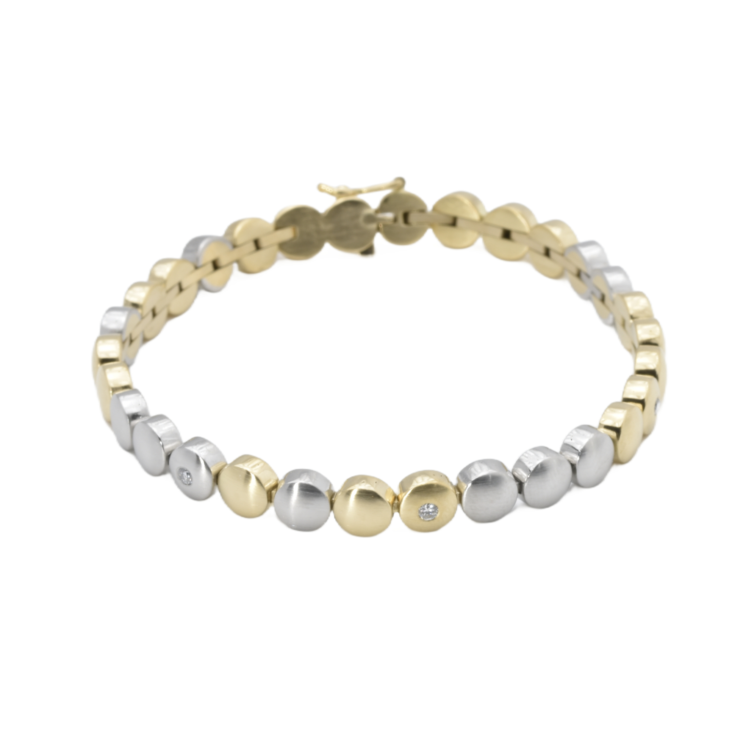 Armband Gelbgold & Platin mit Brillanten
