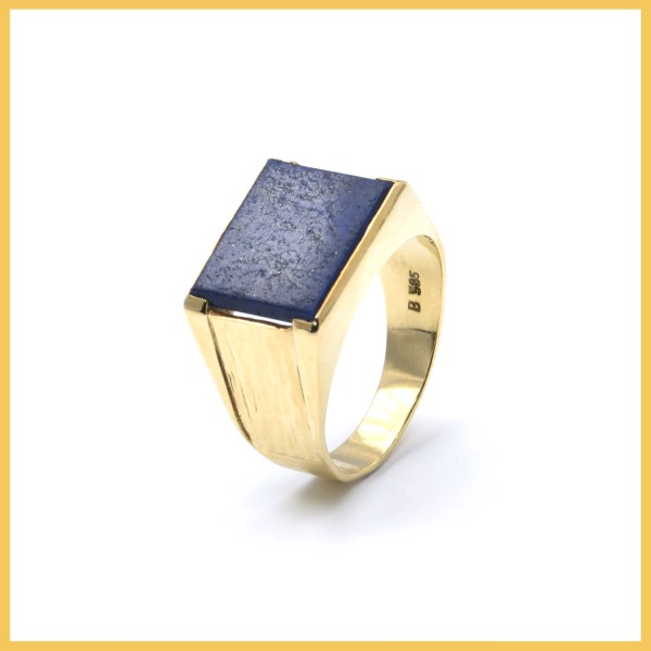 Ring | 585/000 Gelbgold | Lapislazuli