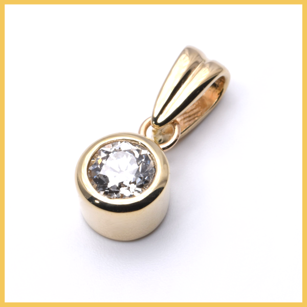Anhänger | 585/000 Gelbgold | Brillant | Solitär
