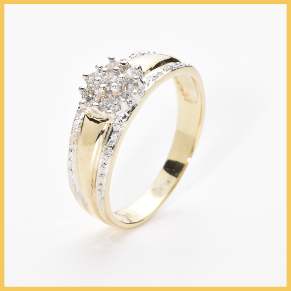 Ring | 585/000 Gold | Bicolor | Diamanten