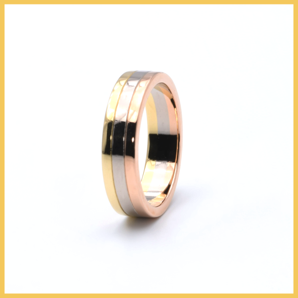 Ring | 750/000 Gold | Tricolor | Cartier | Vendôme Louis Cartier