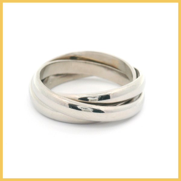 Platin Dreifach Ring
