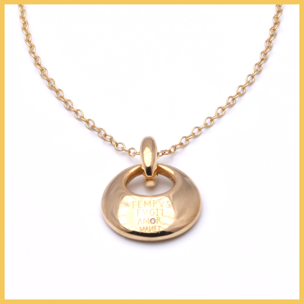 Kette mit Anhänger und 1 Brillanten Wempe Tempus Fugit