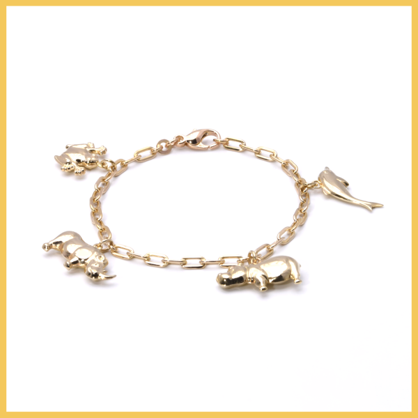Armband mit Tieranhängern