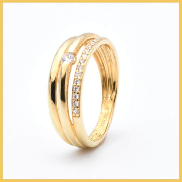Ring | 333/000 Gelbgold | Zirkonia