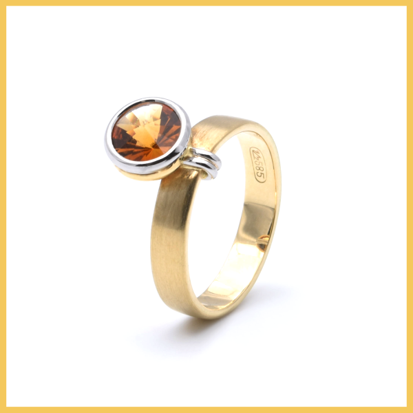 Ring | 585/000 Gold | Bicolor | Turmalin