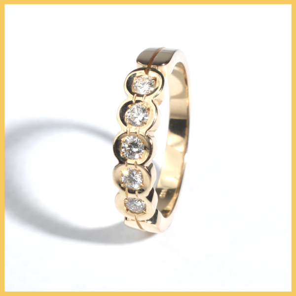Ring | 585/000 Gelbgold | Brillanten