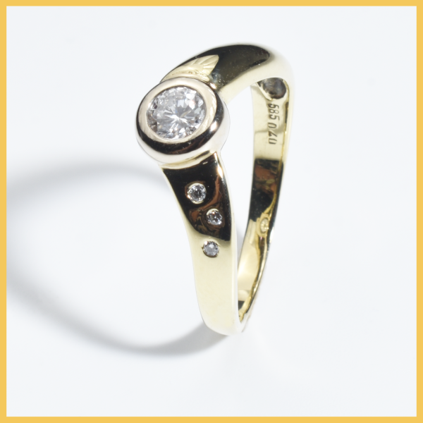 Ring | 585/000 Gelbgold | Diamanten