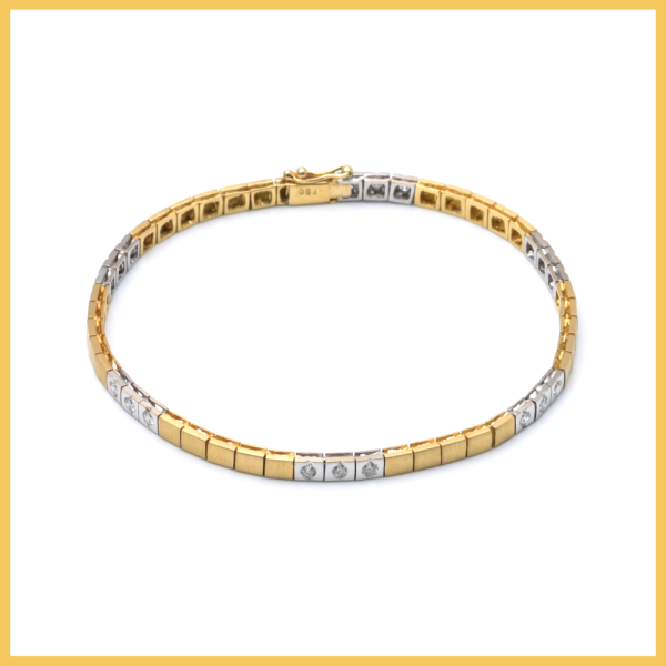 Armband | 750/000 Gold | Bicolor | Brillanten