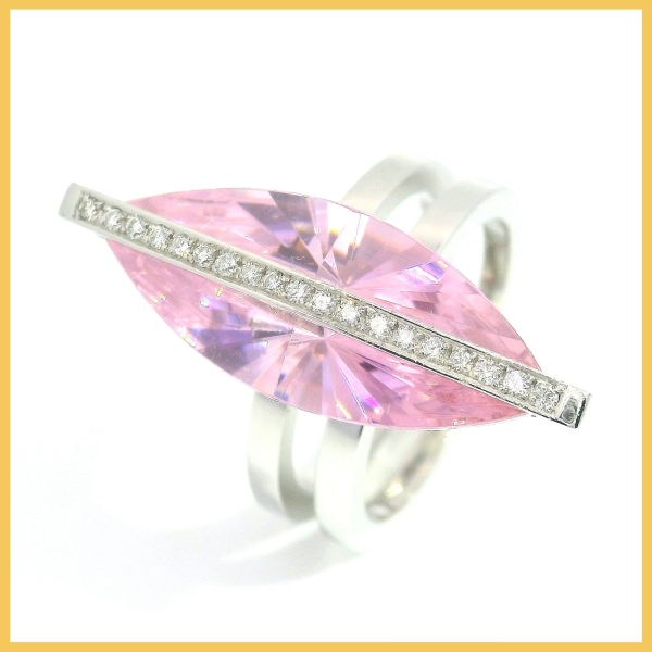 Bunz Brillant Saphir Platin Ring