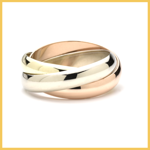 Ring | 585/000 Gold | Tricolor | Dreifachring