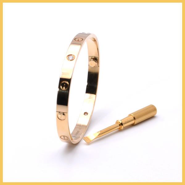 Cartier Armreif Love mit 4 Brillanten