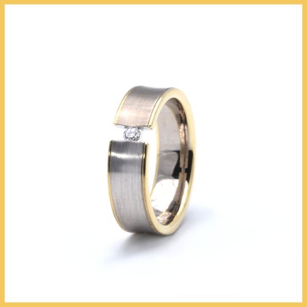 Ring | 585/000 Gold | Brillant | Bicolor