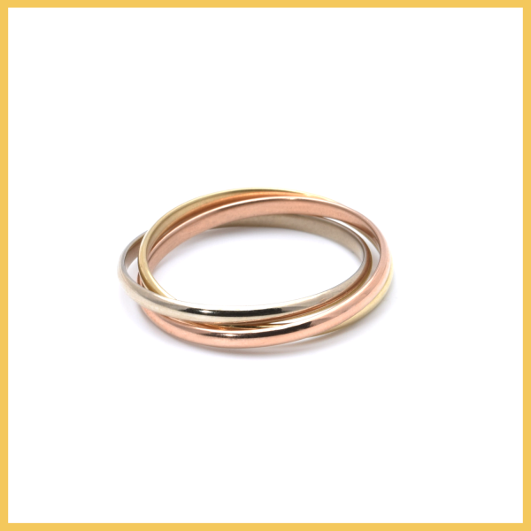 Ring | 333/000 Gold | Tricolor | Dreifachring