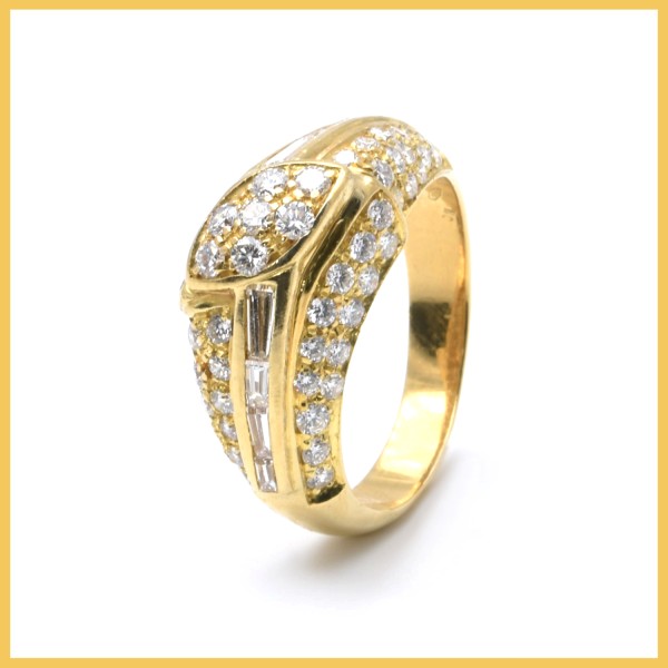 Ring | 750/000 Gelbgold | Diamanten | Brillanten