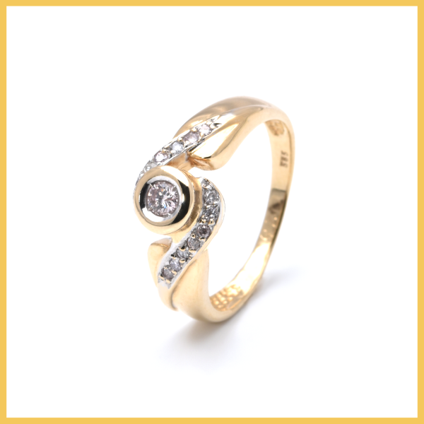 Ring | 585/000 Gold | Bicolor | Brillanten