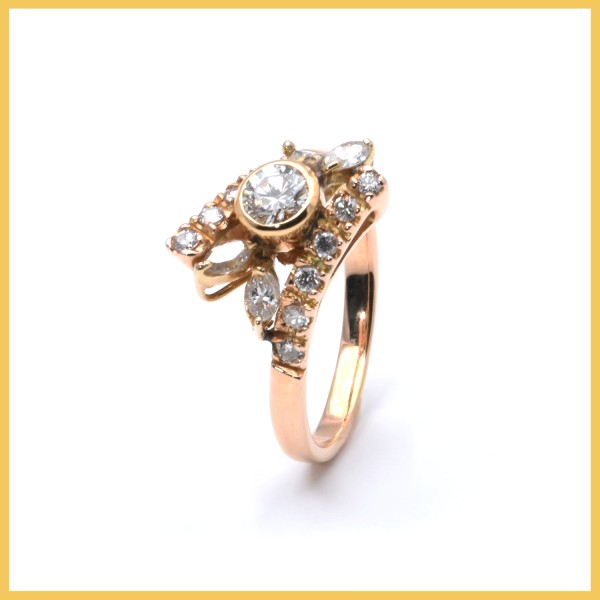 Ring | 585/000 Gelbgold | Diamanten | Brillanten
