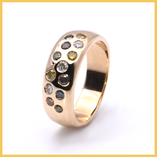 Ring mit Brillanten und Turmalin