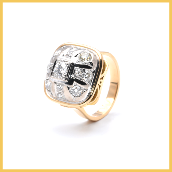 Ring | 750/000 Gold | Bicolor | Diamanten