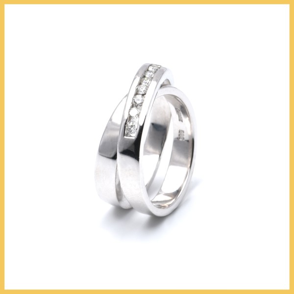 Ring | 585/000 Weißgold | Brillanten