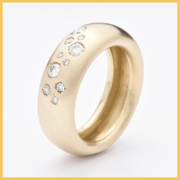 Ring | 750/0000 Gelbgold | Brillanten
