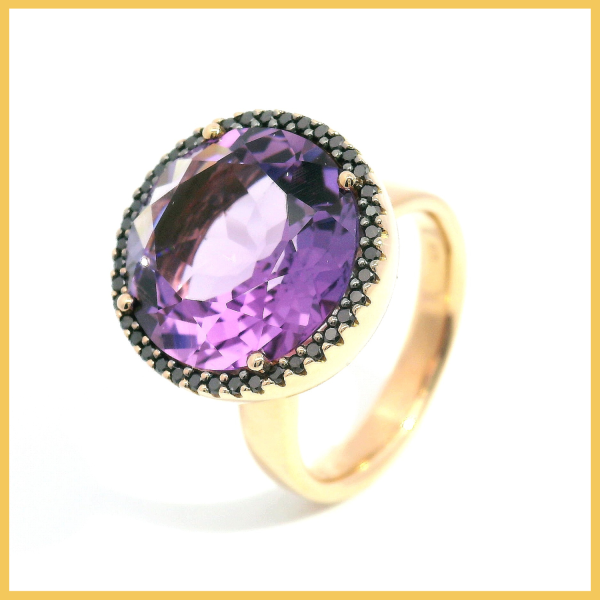 Brillant Amethyst Ring