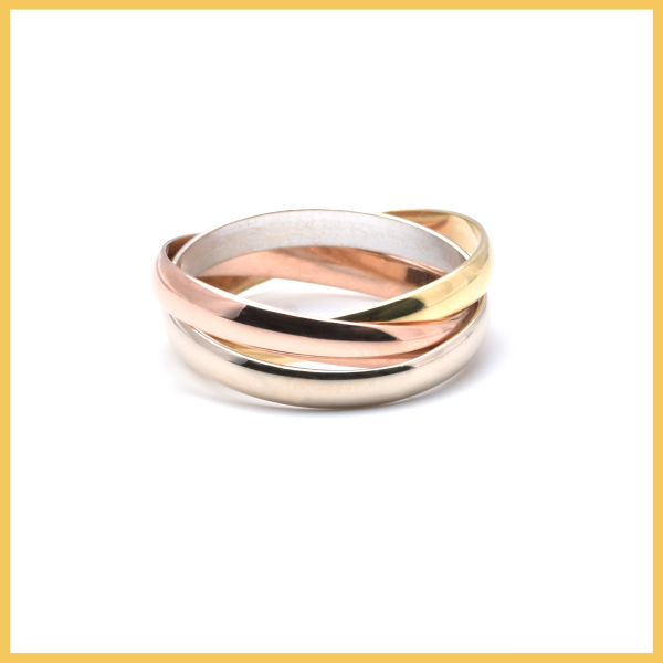 Ring | 750/000 Gold | Tricolor | Dreifachring