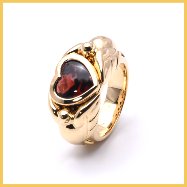 Jette Joop Ring mit Granat Herz