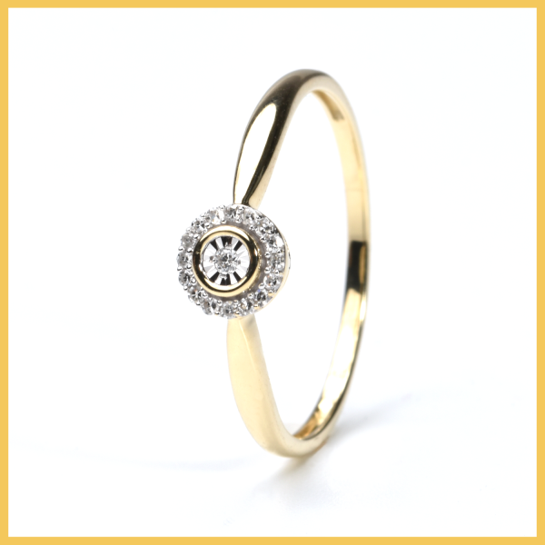 Ring | 585/000 Gold | Bicolor | Brillant | Diamanten