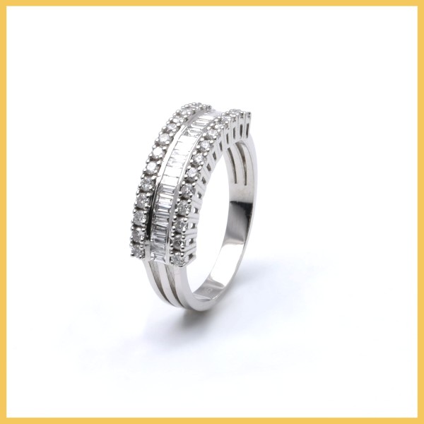 Ring | 585/000 Weißgold | Diamanten | Brillanten
