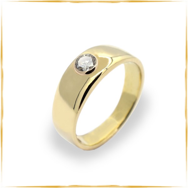 Solitär Ring | 585/000 Gold | Brillant