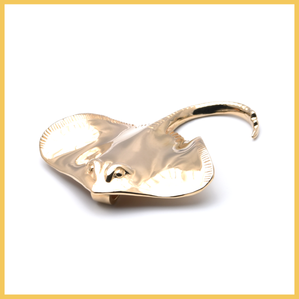 Anhänger | 585/000 Gelbgold | Rochen