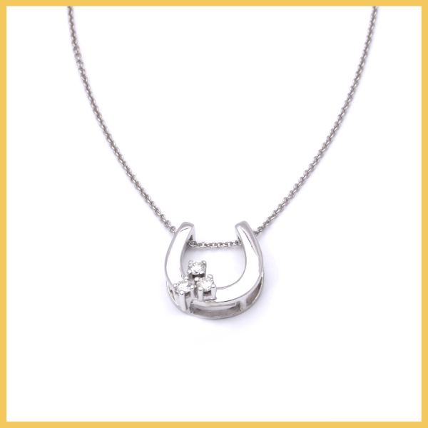 Kette mit Hufeisen Anhänger