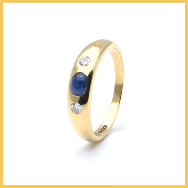 Ring | 585/000 Gelbgold | Saphir | Brillanten | Wempe