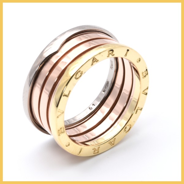 Ring | 750/000 Gold | Tricolor | Bulgari | B.zero1 | 4-Band-Ring