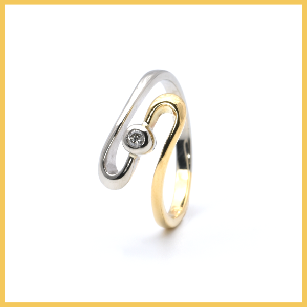 Ring | 750/000 Gold | Bicolor | Brillant