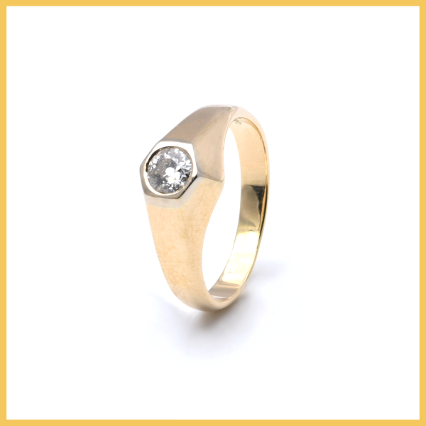 Ring | 585/000 Gelbgold | Diamant | Solitär