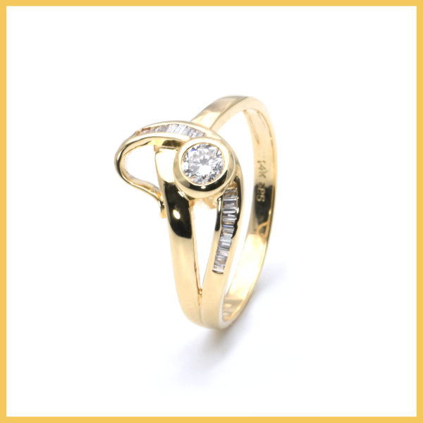 Ring | 585/000 Gelbgold | Diamanten | Brillanten