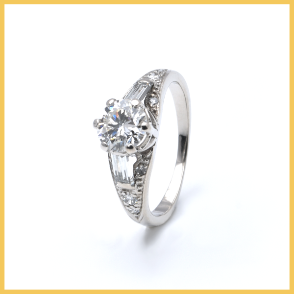 Ring | 585/000 Weißgold | Brillant | Diamanten | Solitär