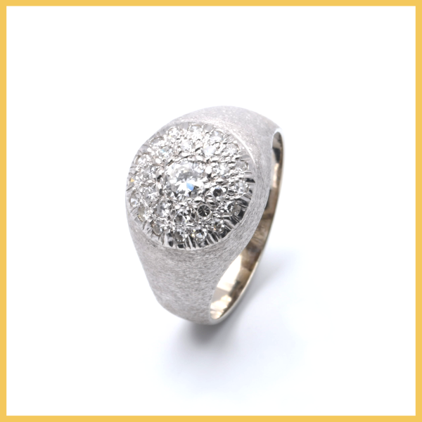 Ring | 585/000 Weißgold | Diamanten | Brillant