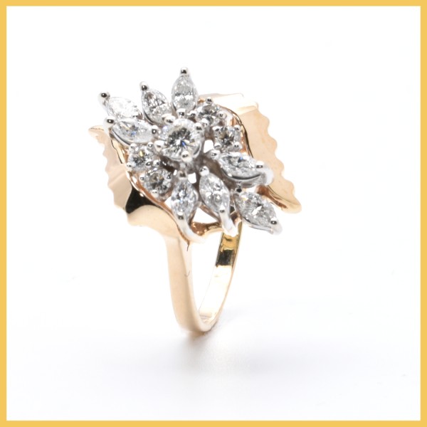 Ring | 585/000 Gelbgold | Diamanten | Brillanten