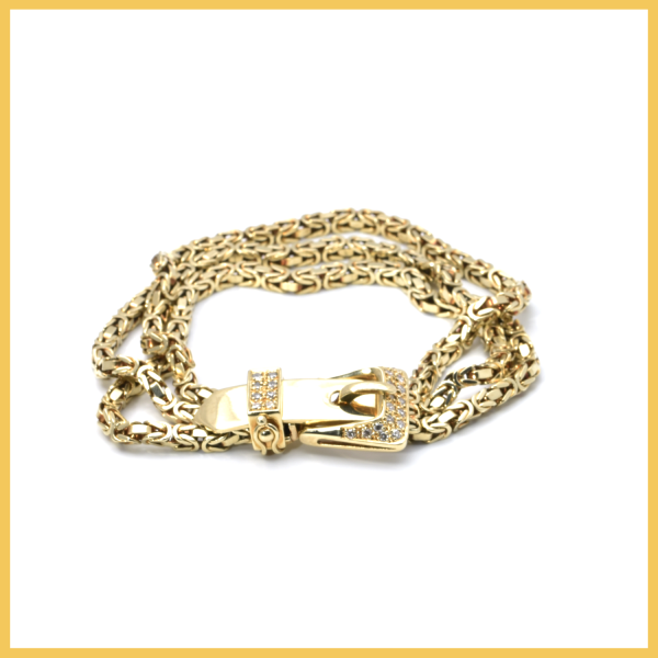 Königsarmband | 585/000 Gelbgold | Diamanten