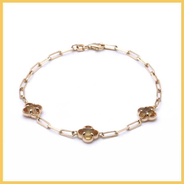 Armband mit gelben Steinen