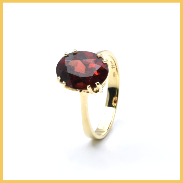 Ring | 585/000 Gelbgold | Almandin Granat