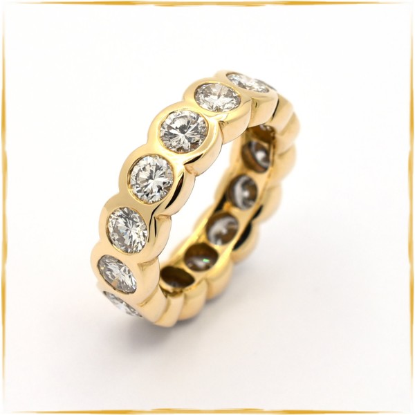 Ring mit Brillanten | 750/000 Gold | Memory Ring