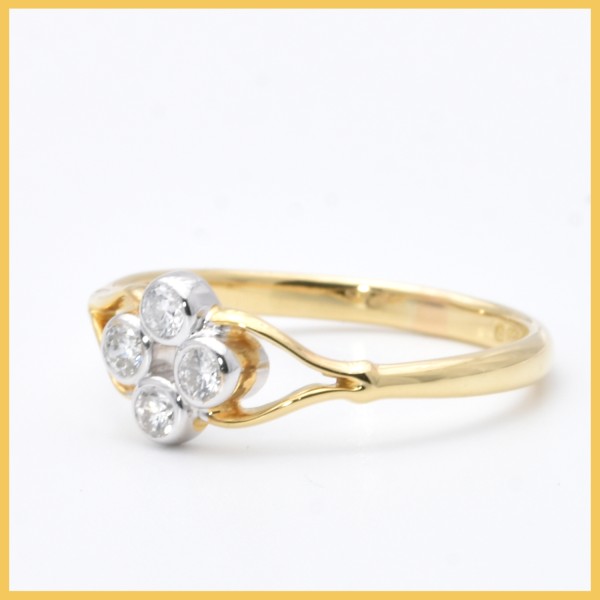 Ring | 750/000 Gelbgold | Brillanten